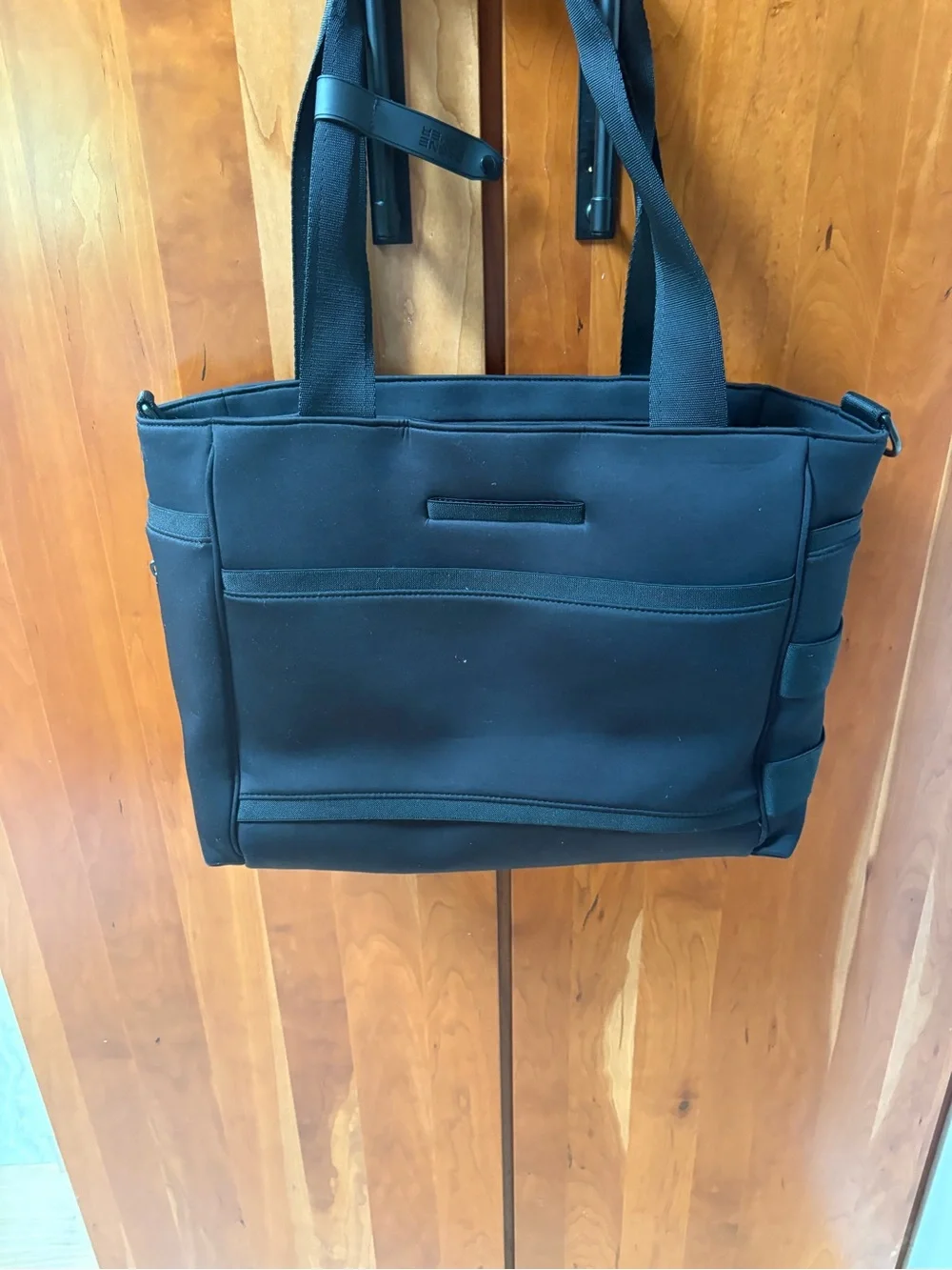 Dagne Dover Wade Neoprene Diaper Tote Bag Black Baby Travel Work Bag